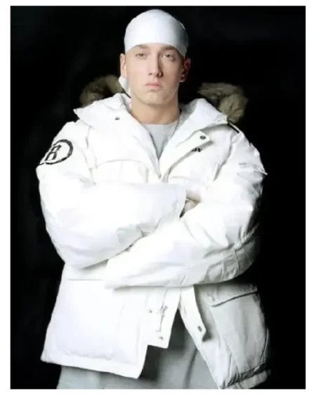 Eminem White Puffer Jacket