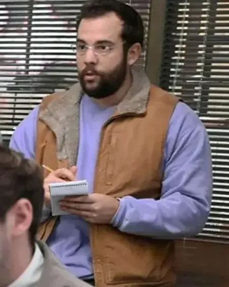 Eric Rahill The Paper Cotton Shearling Vest sale