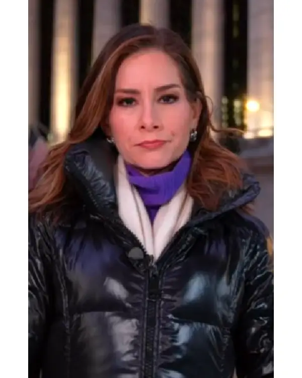 Good Morning America 2026 Rebecca Jarvis Down Puffer Jacket Coat
