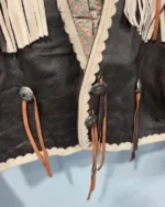 Grace Ann Stevens Brilliant Minds S02 Celeste Desjardins Fringed Leather Jacket