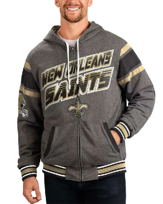 Gray New Orleans Saints Extreme Hoodie