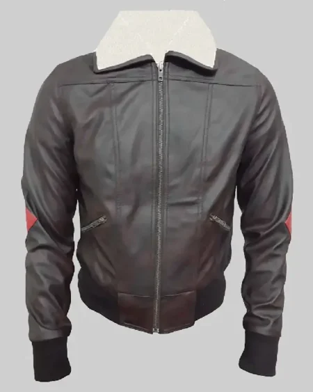 Harley Quinn Bombshell Bomber Leather Jacket