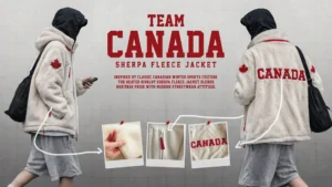 Heated Rivalry Team Canada Sherpa Fleece Jacket