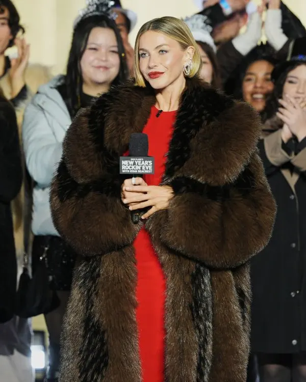 Julianne Hough Fur Coat