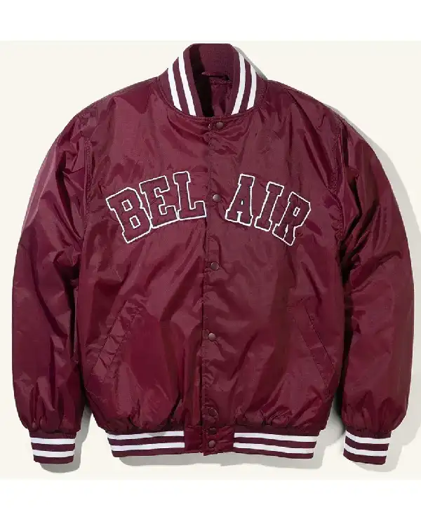 Karamo Brown Queer Eye Bel Air Maroon Bomber Jacket