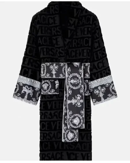 Ken Koepp Black And White Colorblack Versace Bathrobe