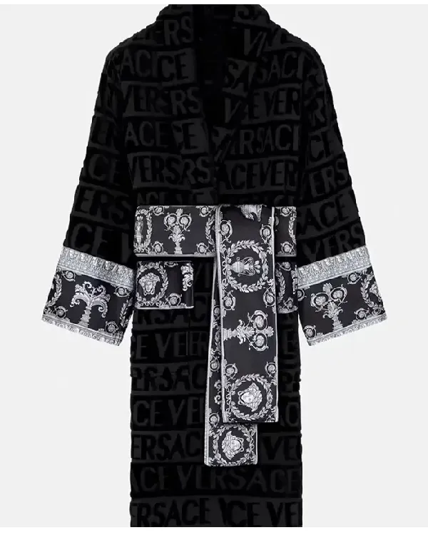 Ken Koepp Black And White Colorblack Versace Bathrobe