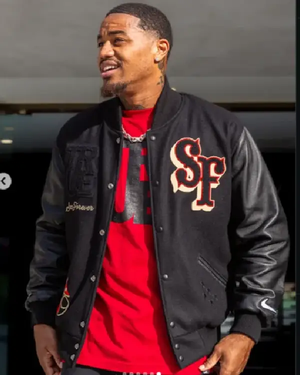 Kendrick Bourne 49ers Varsity Jacket sale