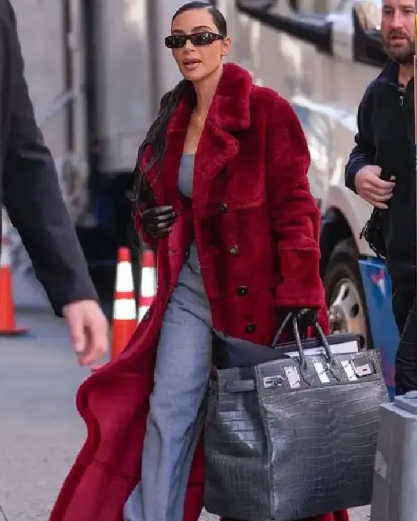 Kim Kardashian American Horror Story Fur Coat