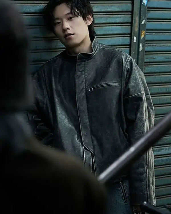 Kim Sung-cheol The Old Woman with the Knife Leather Jacket