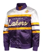 LA Lakers Hardwood Classics Purple_White Jacket