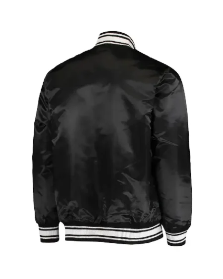 LA Rams Locker Room Black Satin Jacket For Sale