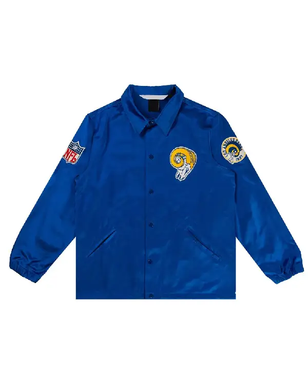 LA Rams Royal Satin Windbreaker
