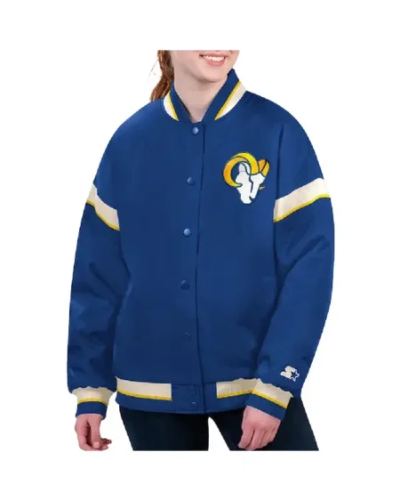 LA Rams Tournament Royal Varsity Jacket