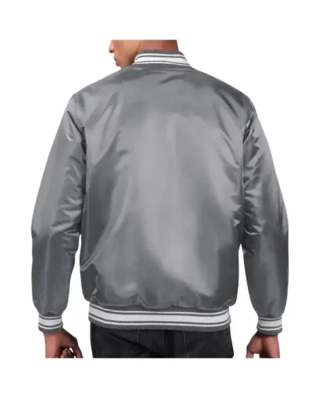 Locker Room LA Rams Gray Satin Jacket For Sale