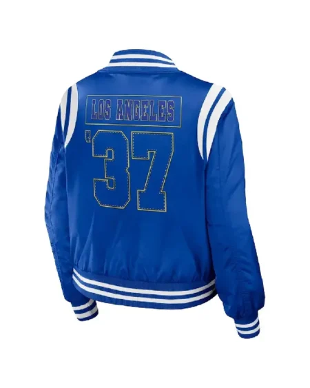 Los Angeles Rams Royal Bomber Full-Zip Jacket On Sale