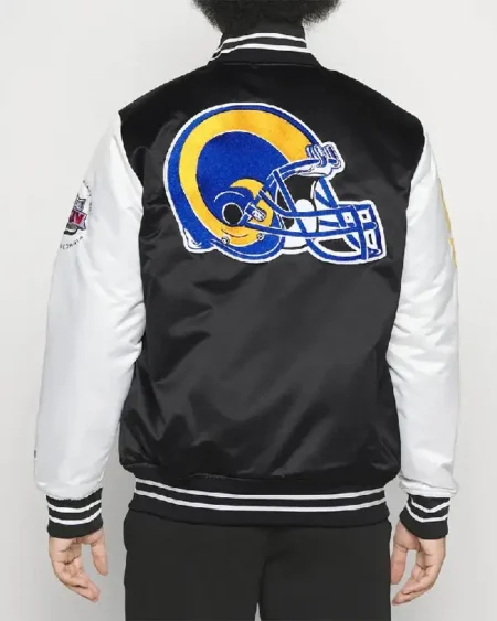 Los Angeles Rams Team Origins Training Satin Jacket On Sale
