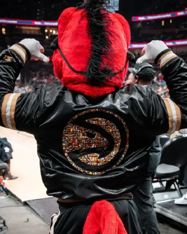 MLK Edition Atlanta Hawks Black Bomber Jacket