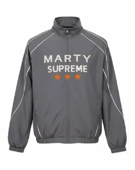 Marty Supreme Grey Track Jacket