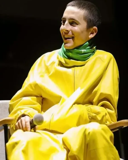 Marty Supreme Timothee Chalamet Brazil Yellow Jacket sale