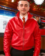 Marty Supreme Timothee Chalamet Red Leather Jacket sale