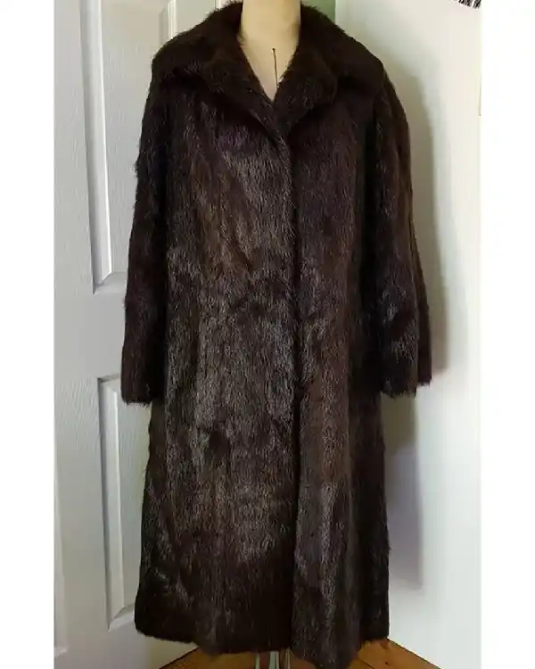 Mia Brown Faux Fur Coat