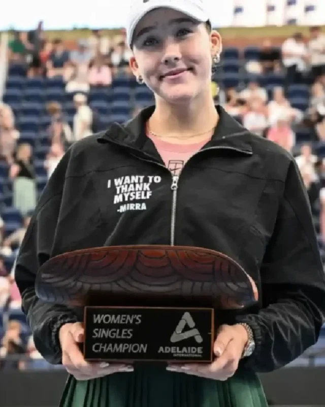 Mirra Andreeva 2026 Adelaide International Jacket