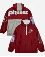 Mitchell & Ness Phillies OG 2.0 Half-Zip Hooded Jacket