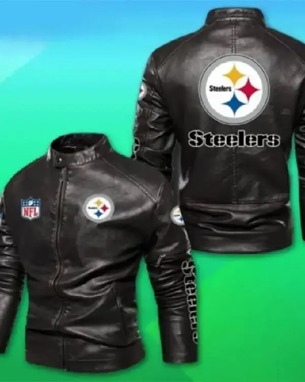 NFL Pittsburgh Steelers Leather Jacket By Sale