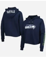 New Era Seattle Seahawks College Navy Hoodie