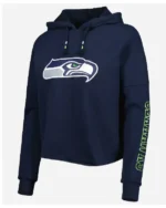 New Era Seattle Seahawks College Navy Sleeve Pullover