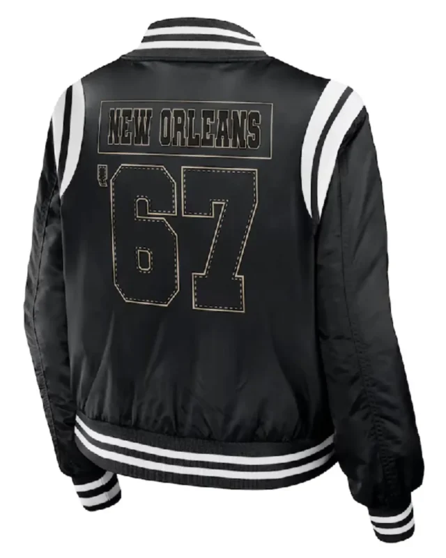 New Orleans Saints Black Bomber Full-Zip Jacket sale