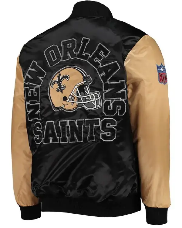 New Orleans Saints Locker Room Throwback Black and Gold Jacket sale