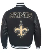 New Orleans Saints Prep Varsity Wool_Leather Jacket sale