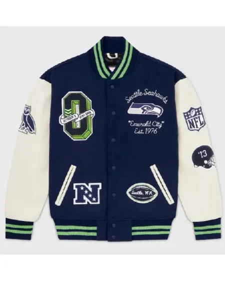 OVO Seattle Seahawks Varsity Jacket
