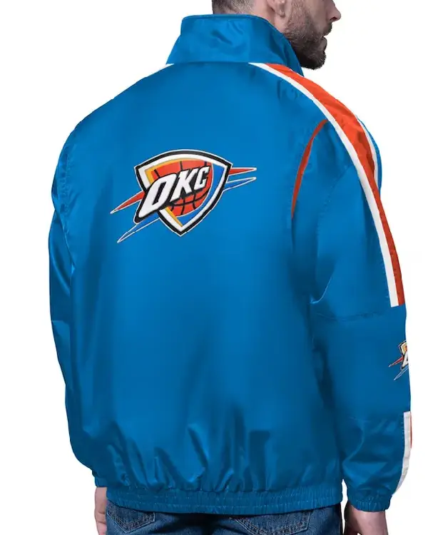 Oklahoma City Thunder Freestyle Blue Lightweight Full-Zip Jacket