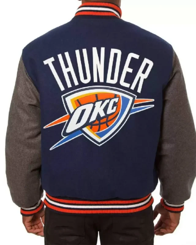 Oklahoma City Thunder Varsity Two Tone Jacket sale