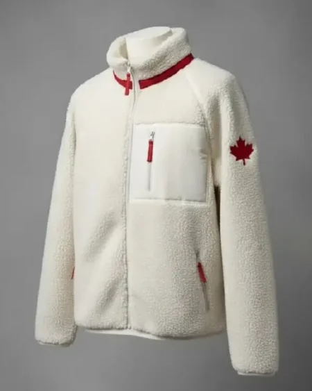 Olympic 2026 Team Canada Sherpa Fleece Jacket