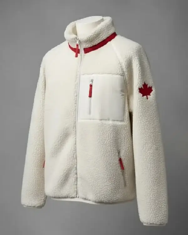 Olympic 2026 Team Canada Sherpa Fleece Jacket