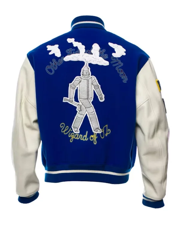 Order LV Oz Varsity Jacket Blue & White Sale