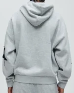 Oversized Tyson Star Grey Zip Up Hoodie for Men and Women