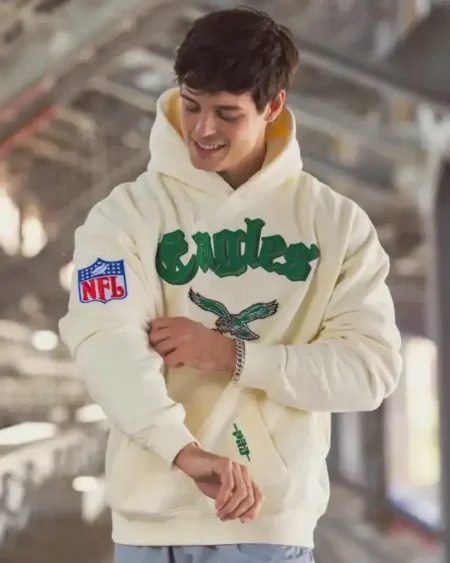 Philadelphia Eagles Cream Hoodie