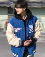 Please Dont Cry Varsity Jacket