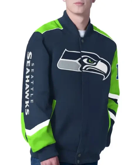 Prime Time Racing Seattle Seahawks Navy Jacket