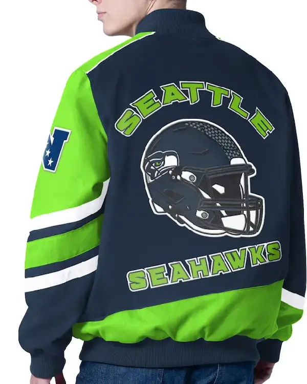 Prime Time Racing Seattle Seahawks Navy Jacket sale