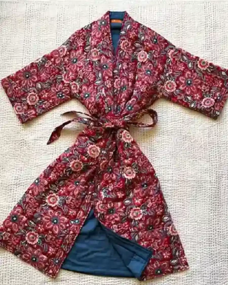 Quilted Kimono Robe