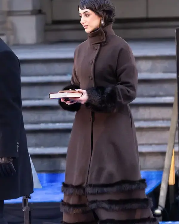 Rama Duwaji Ceremonial Inauguration 2026 Asymmetrical Funnel Collar