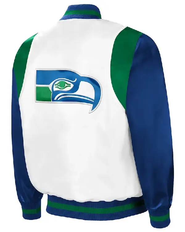 Retro The All-American Seattle Seahawks White_Royal Jacket sale