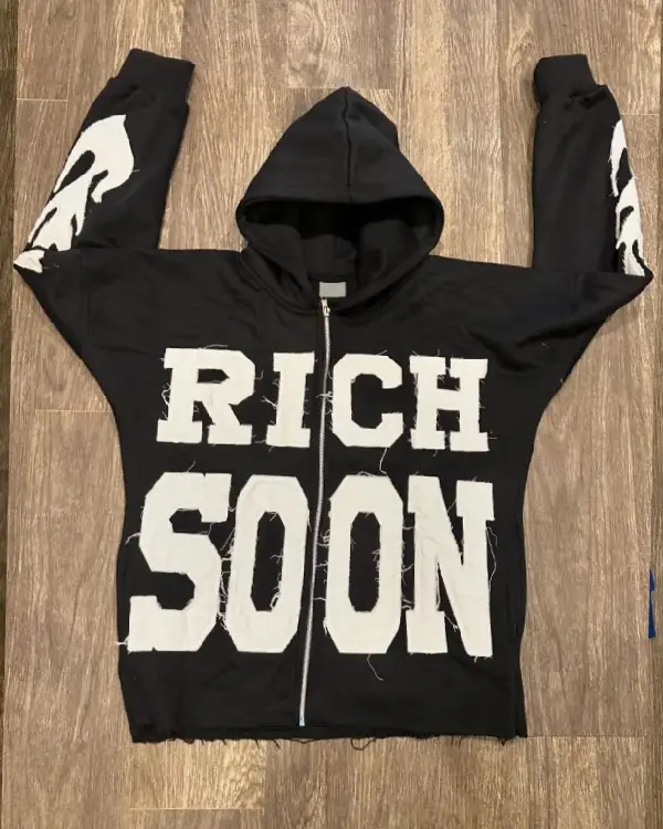Rich Soon Zip-Up Hoodie on Sale