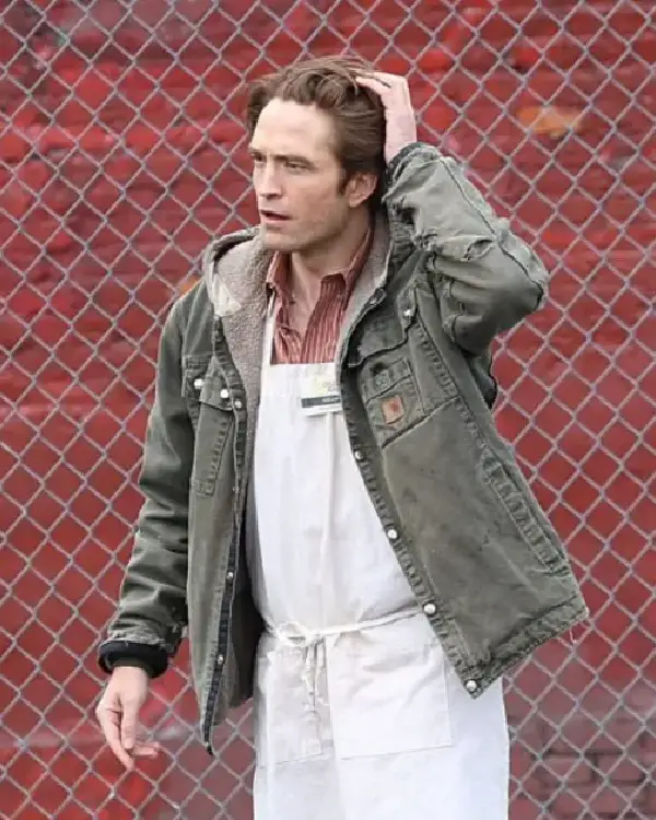 Robert Pattinson “Here Comes The Flood” Movie Set 2026 Green Hooded